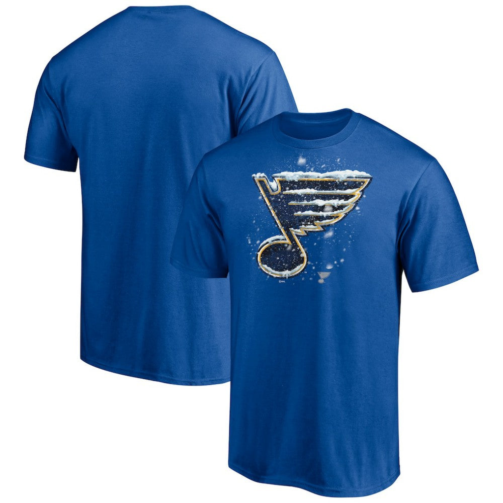 St. Louis Blues Snow Logo T-Shirt On Sale