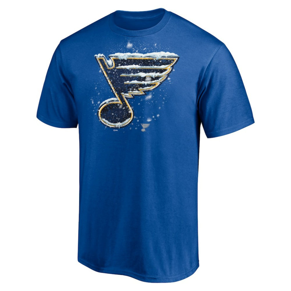 St. Louis Blues Snow Logo T-Shirt On Sale
