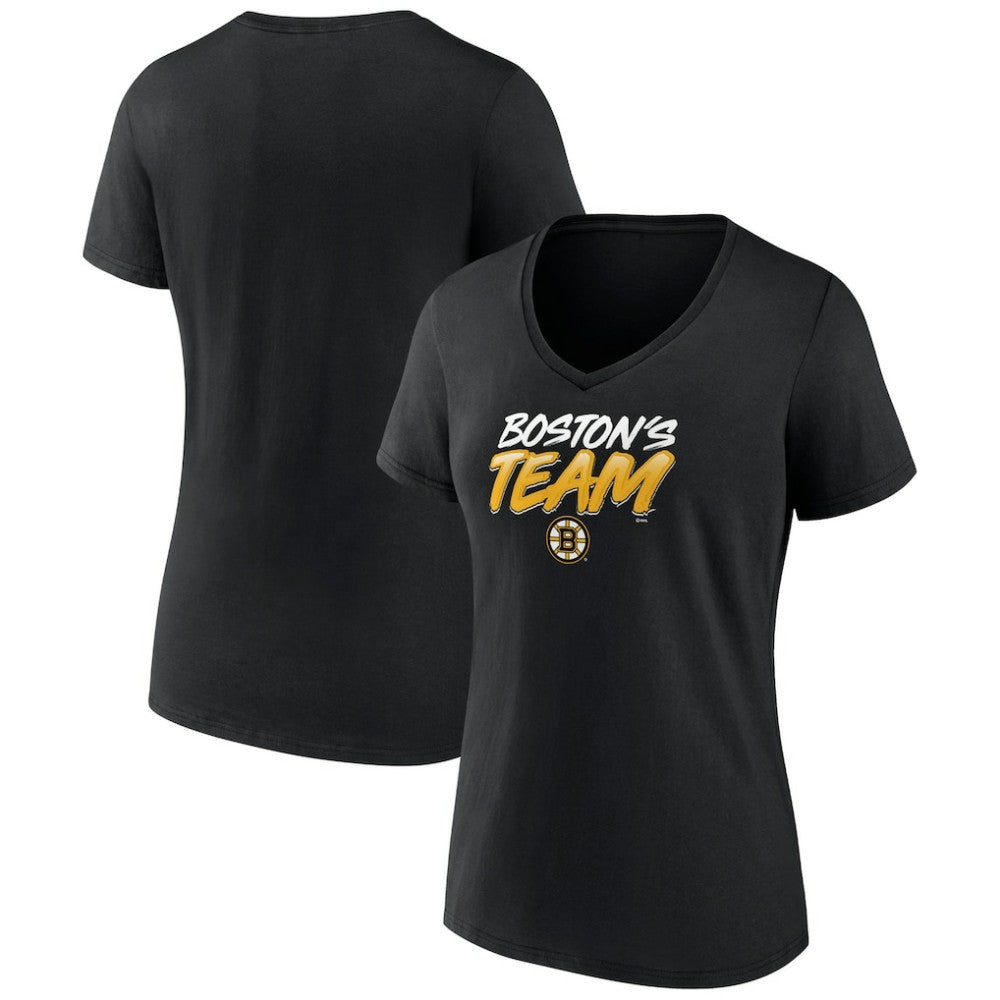 Boston Bruins Women's Active Edge V-Neck T-Shirt Outlet