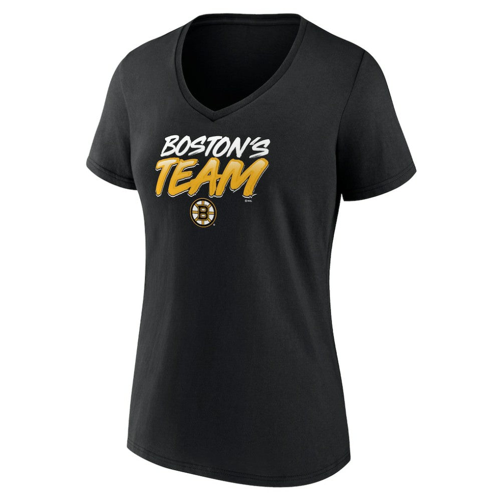 Boston Bruins Women's Active Edge V-Neck T-Shirt Outlet