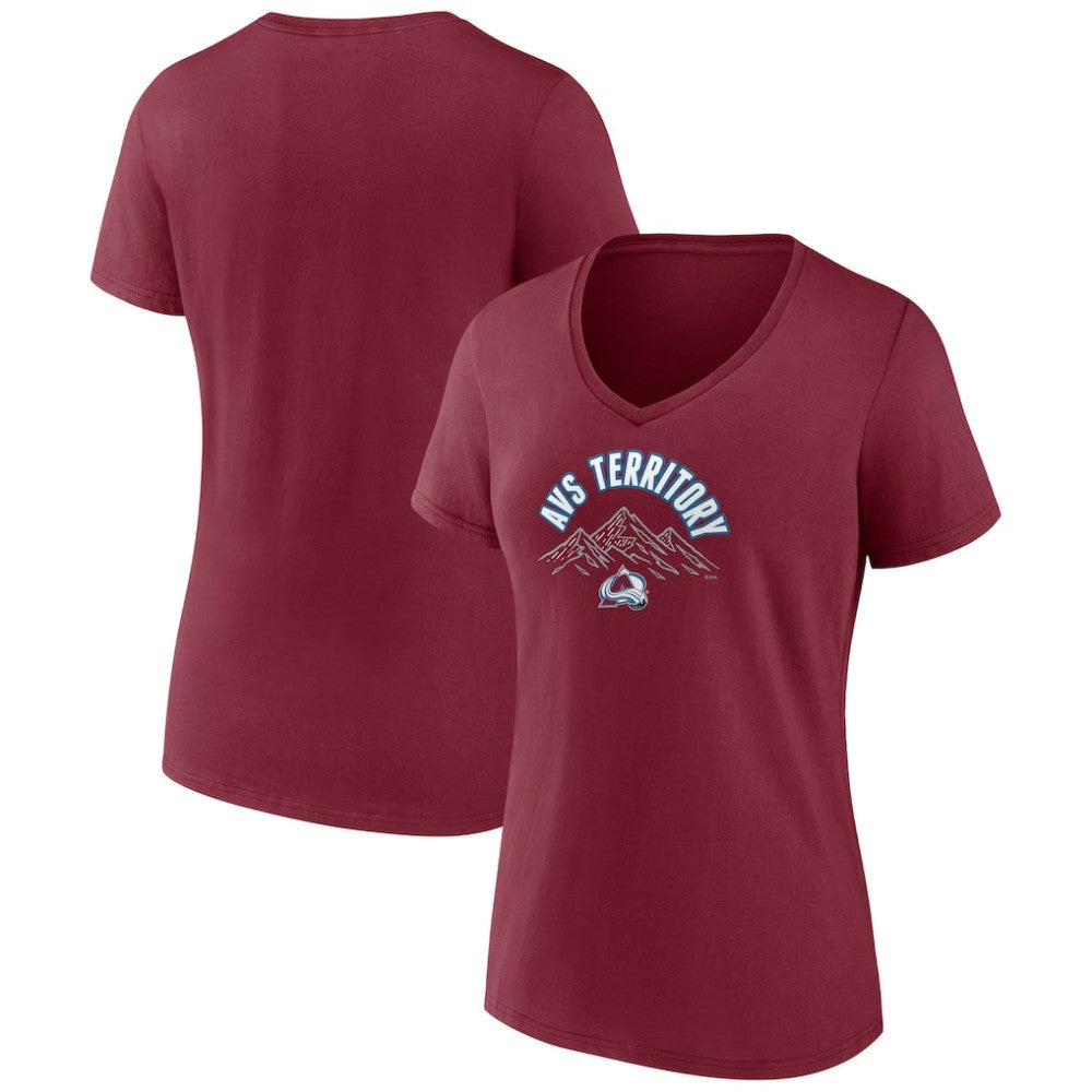 Colorado Avalanche Women's Active Edge V-Neck T-Shirt For Sale
