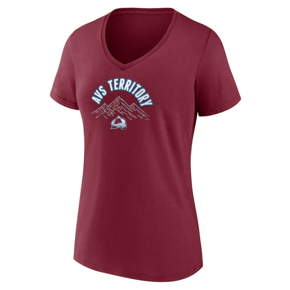Colorado Avalanche Women's Active Edge V-Neck T-Shirt For Sale