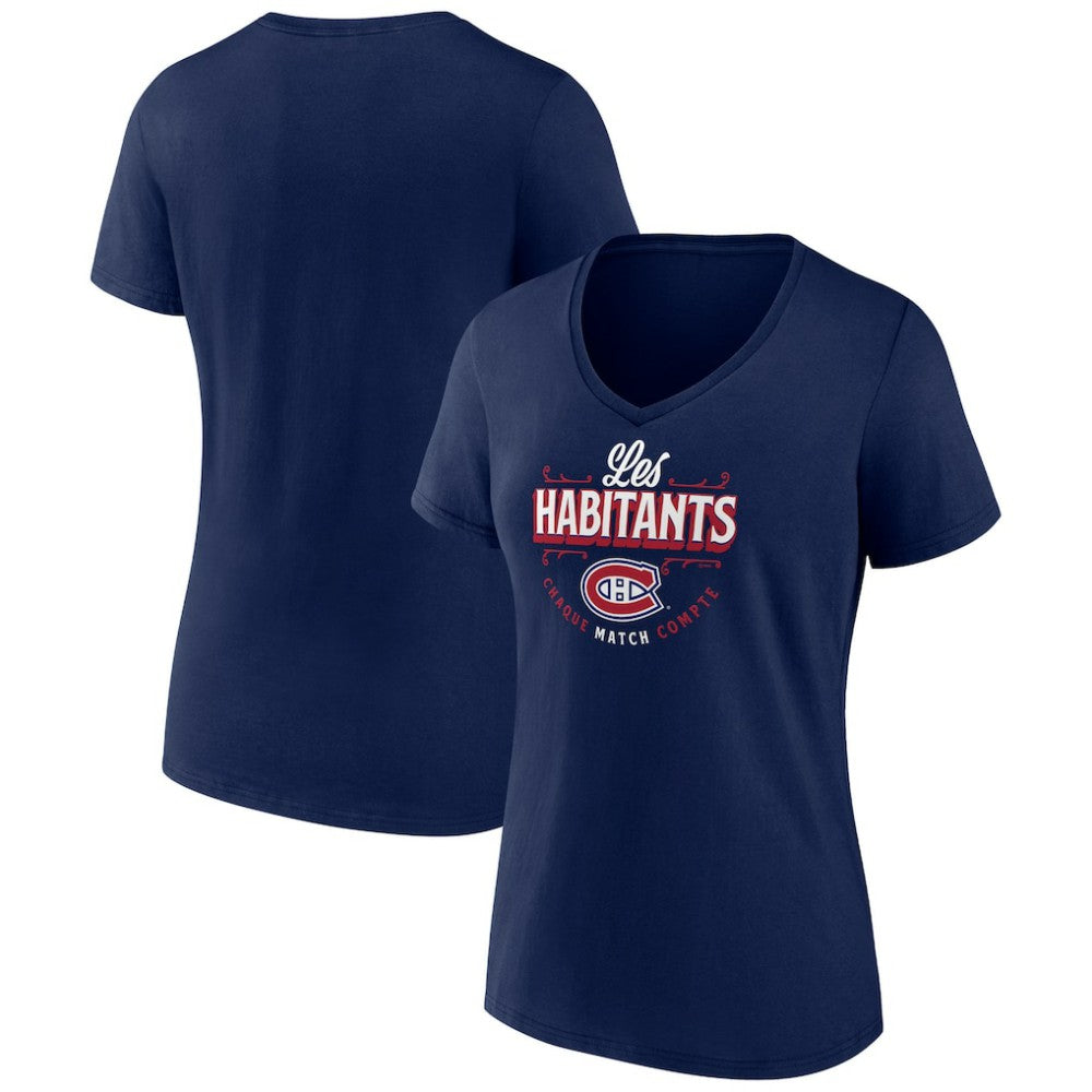 Montreal Canadiens Women's Active Edge V-Neck T-Shirt Sale