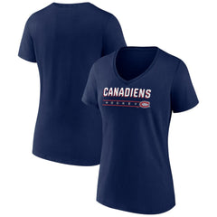 Montreal Canadiens Women's Primary Play V-Neck T-Shirt Outlet