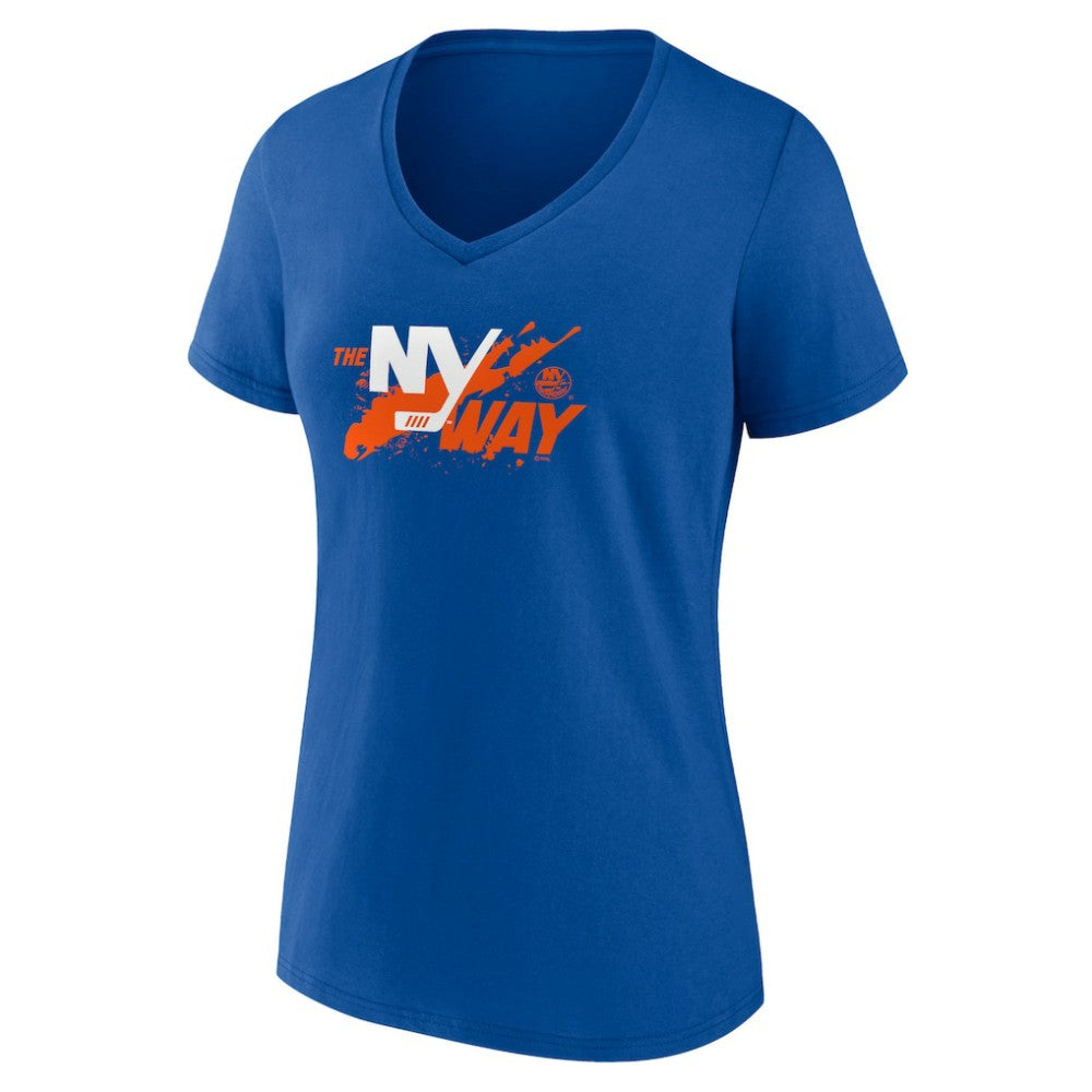 New York Islanders Women's Active Edge V-Neck T-Shirt Sale