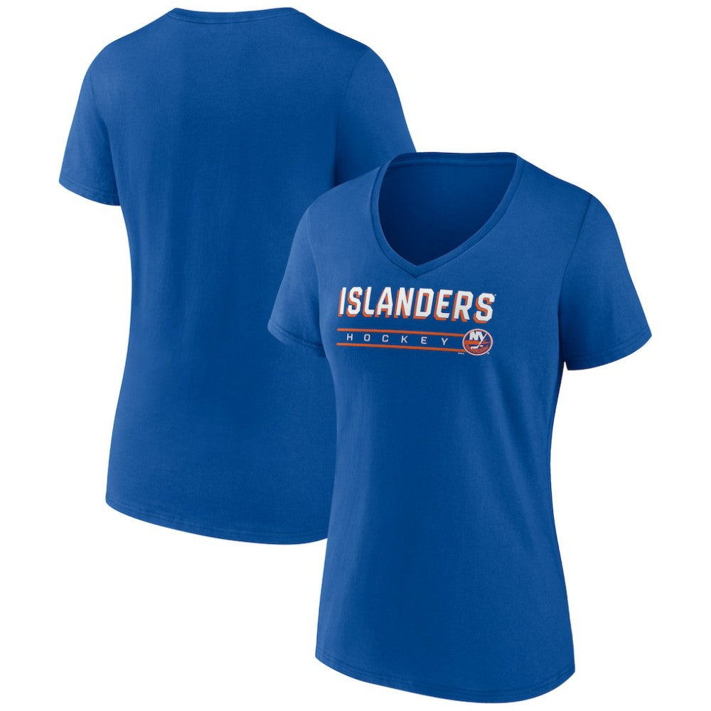 New York Islanders Women's Primary Play V-Neck T-Shirt On Sale