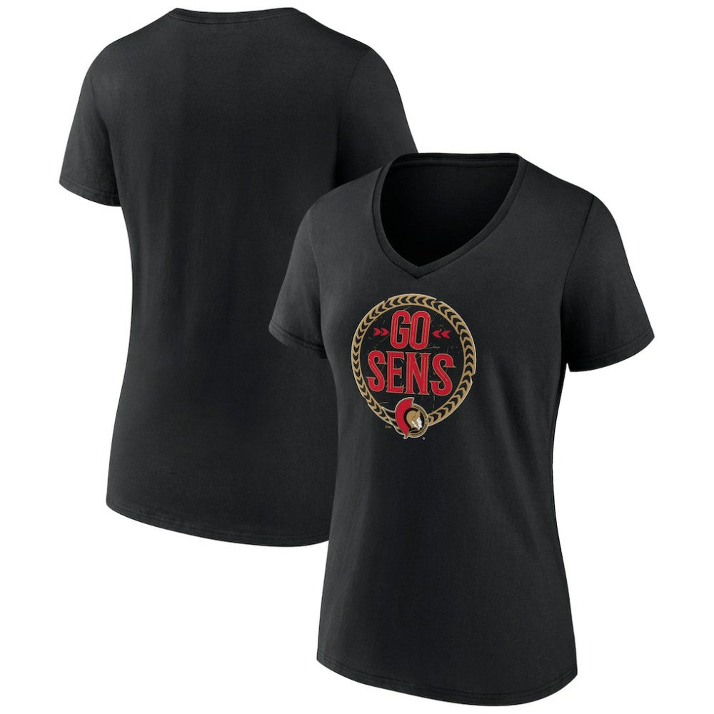 Ottawa Senators Women's Active Edge V-Neck T-Shirt Outlet
