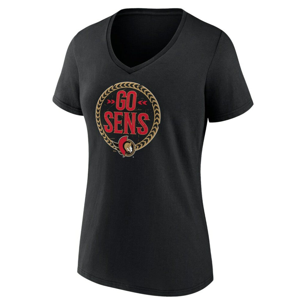 Ottawa Senators Women's Active Edge V-Neck T-Shirt Outlet