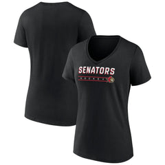 Ottawa Senators Women's Primary Play V-Neck T-Shirt Outlet