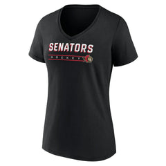 Ottawa Senators Women's Primary Play V-Neck T-Shirt Outlet