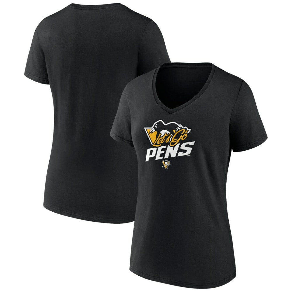 Pittsburgh Penguins Women's Active Edge V-Neck T-Shirt Outlet