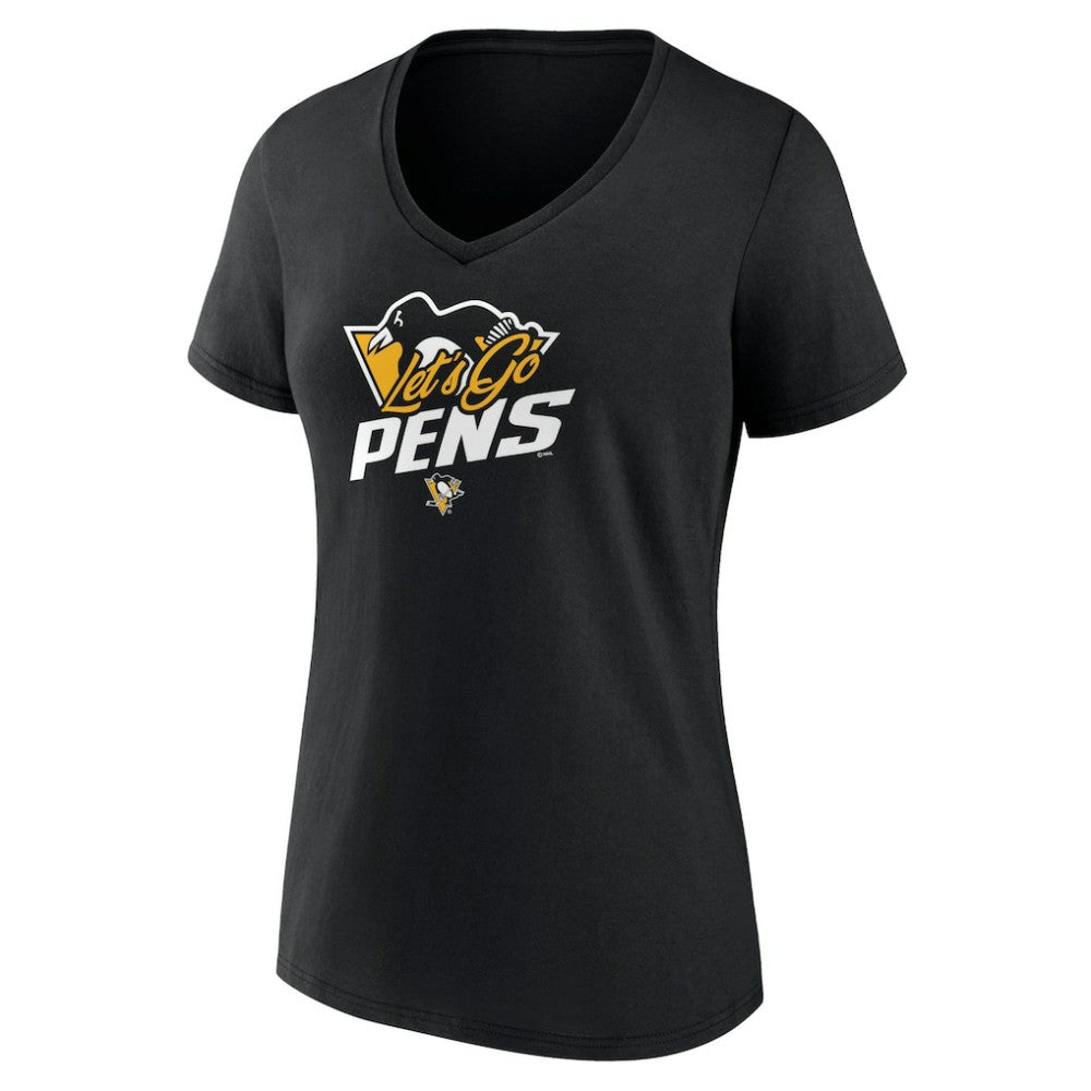 Pittsburgh Penguins Women's Active Edge V-Neck T-Shirt Outlet