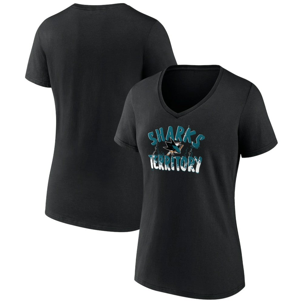 San Jose Sharks Women's Active Edge V-Neck T-Shirt Online