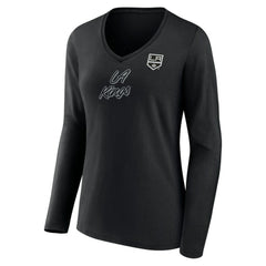 Los Angeles Kings Women's Forge Long Sleeve V-Neck T-Shirt Discount