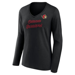 Ottawa Senators Women's Forge Long Sleeve V-Neck T-Shirt Online