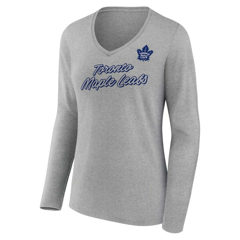 Toronto Maple Leafs Women's Forge Long Sleeve V-Neck T-Shirt Sale