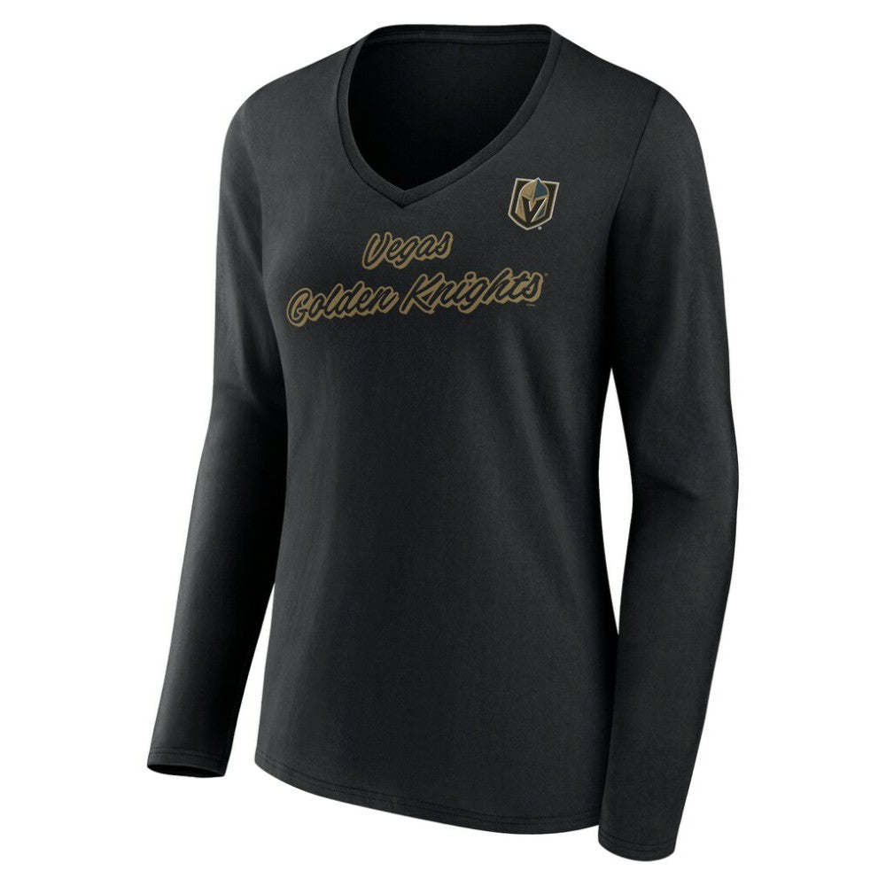 Vegas Golden Knights Women's Forge Long Sleeve V-Neck T-Shirt Outlet