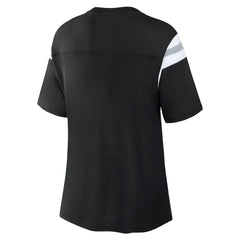 Las Vegas Raiders Fanatics Women's Earned Stripes T-Shirt