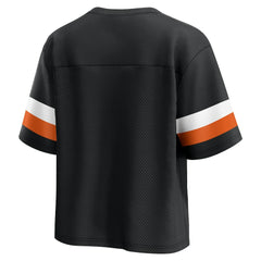 Cincinnati Bengals Fanatics Women's Established Jersey Cropped V-Neck T-Shirt