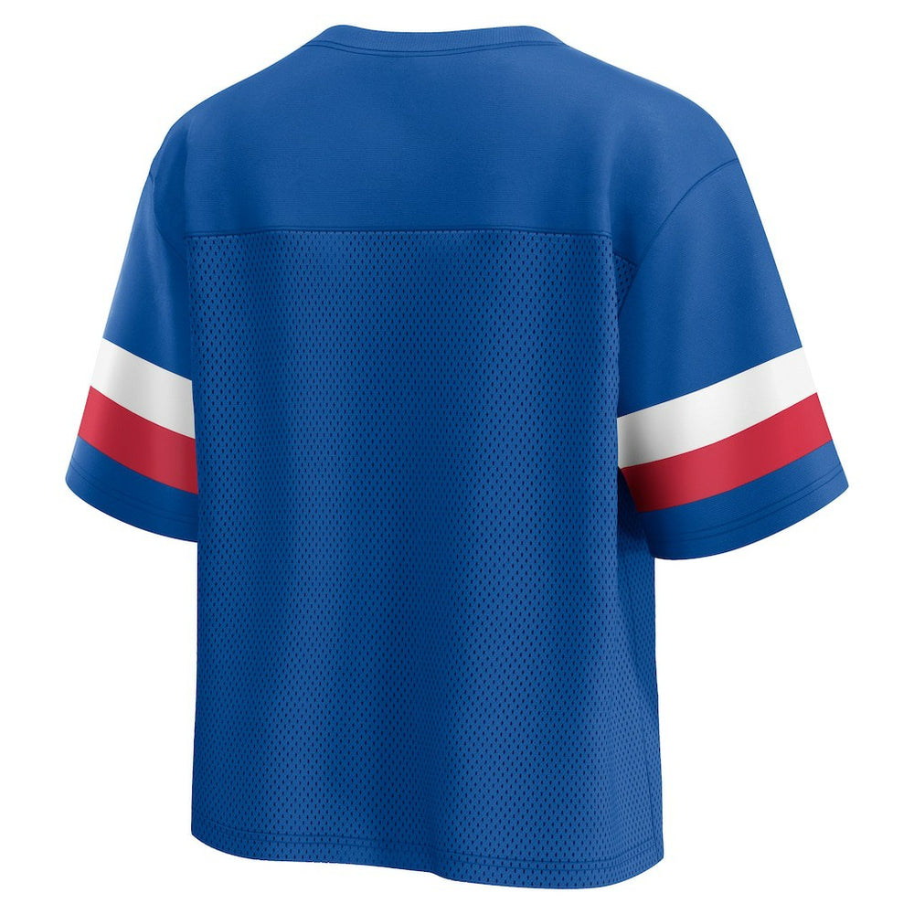 Buffalo Bills Fanatics Women's Established Jersey Cropped V-Neck T-Shirt
