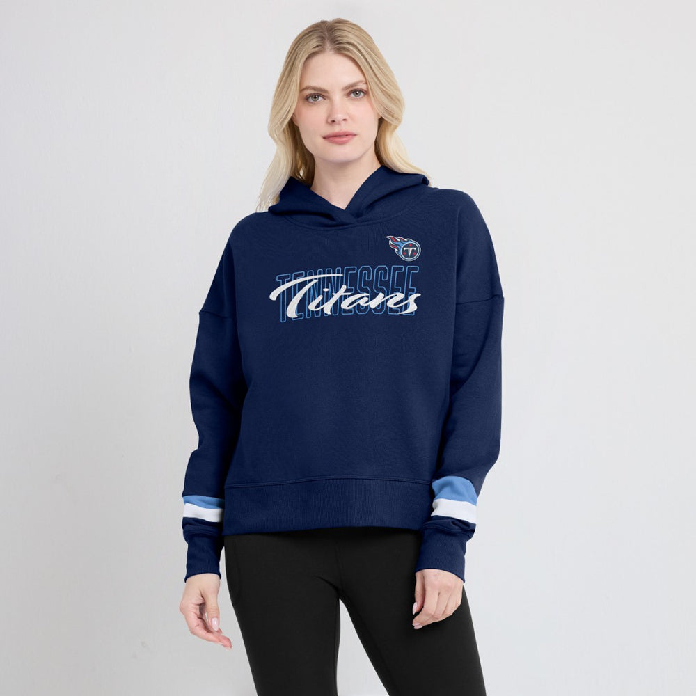 Tennessee Titans Fanatics Women's Over Under Pullover Hoodie