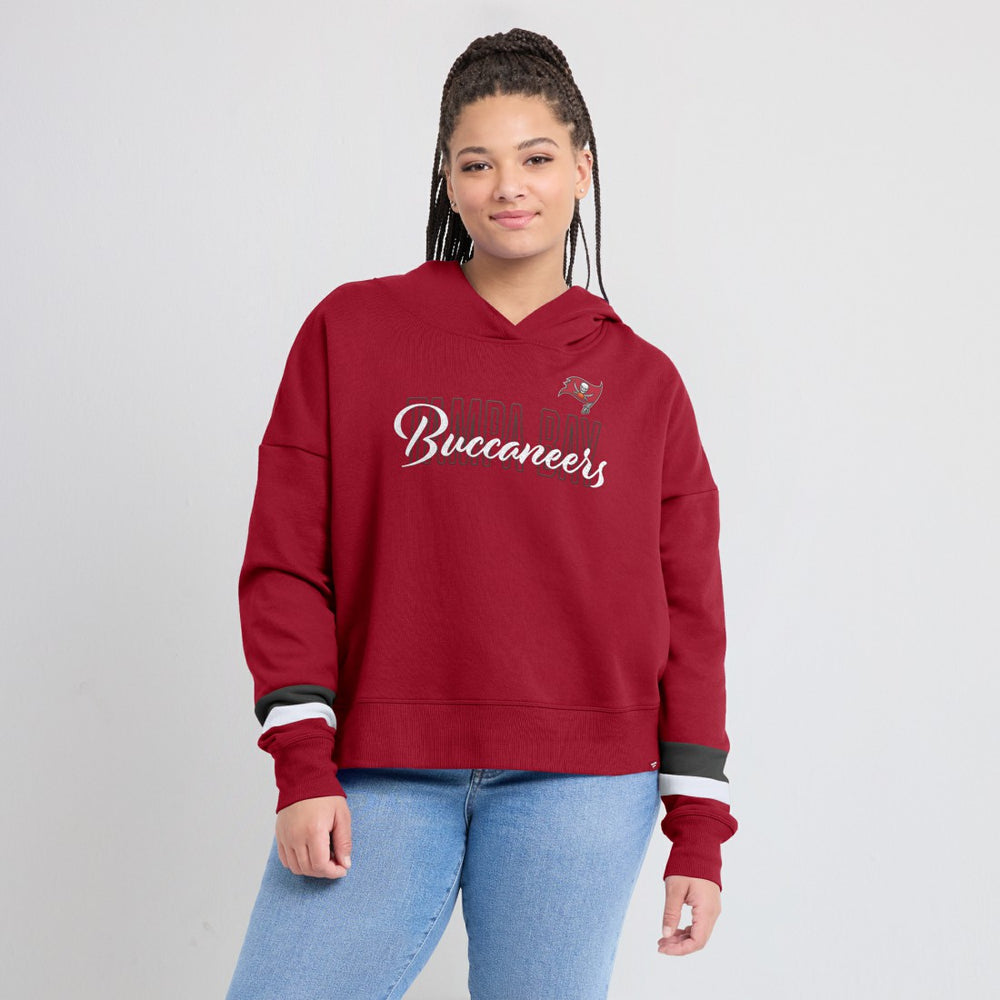 Tampa Bay Buccaneers Fanatics Women's Over Under Pullover Hoodie