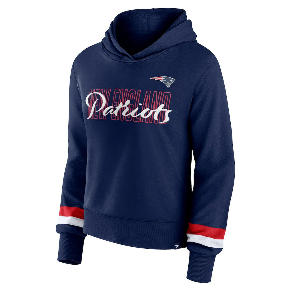 New England Patriots Fanatics Women's Over Under Pullover Hoodie