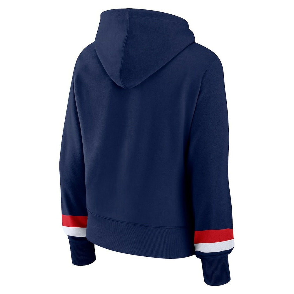 New England Patriots Fanatics Women's Over Under Pullover Hoodie
