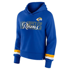 Los Angeles Rams Fanatics Women's Over Under Pullover Hoodie