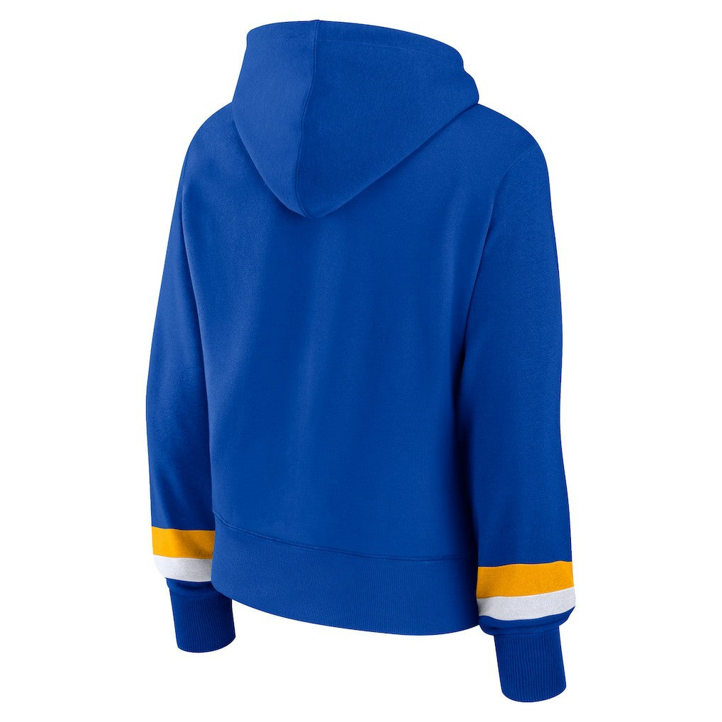 Los Angeles Rams Fanatics Women's Over Under Pullover Hoodie