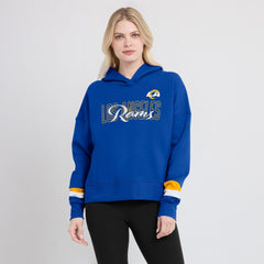 Los Angeles Rams Fanatics Women's Over Under Pullover Hoodie