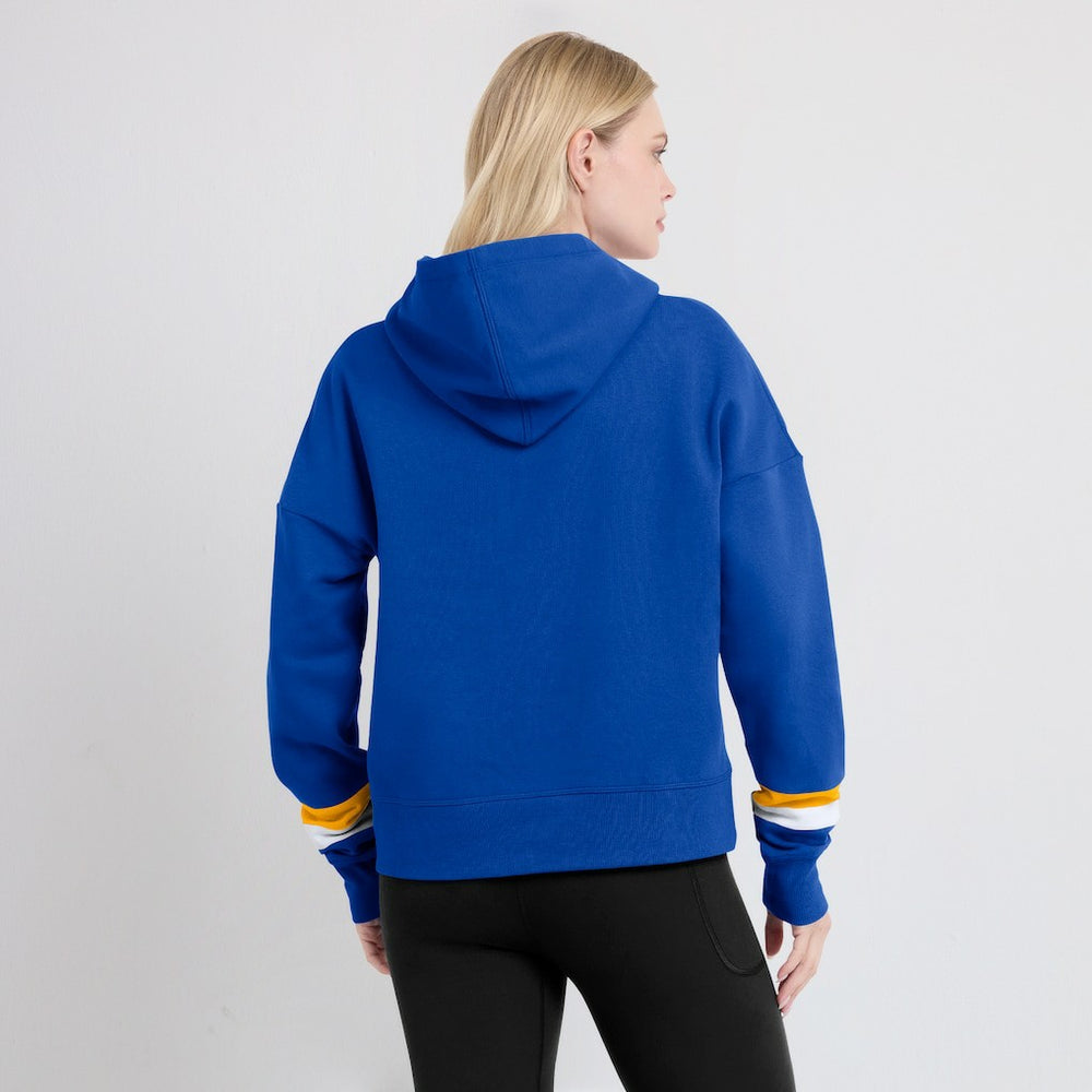 Los Angeles Rams Fanatics Women's Over Under Pullover Hoodie