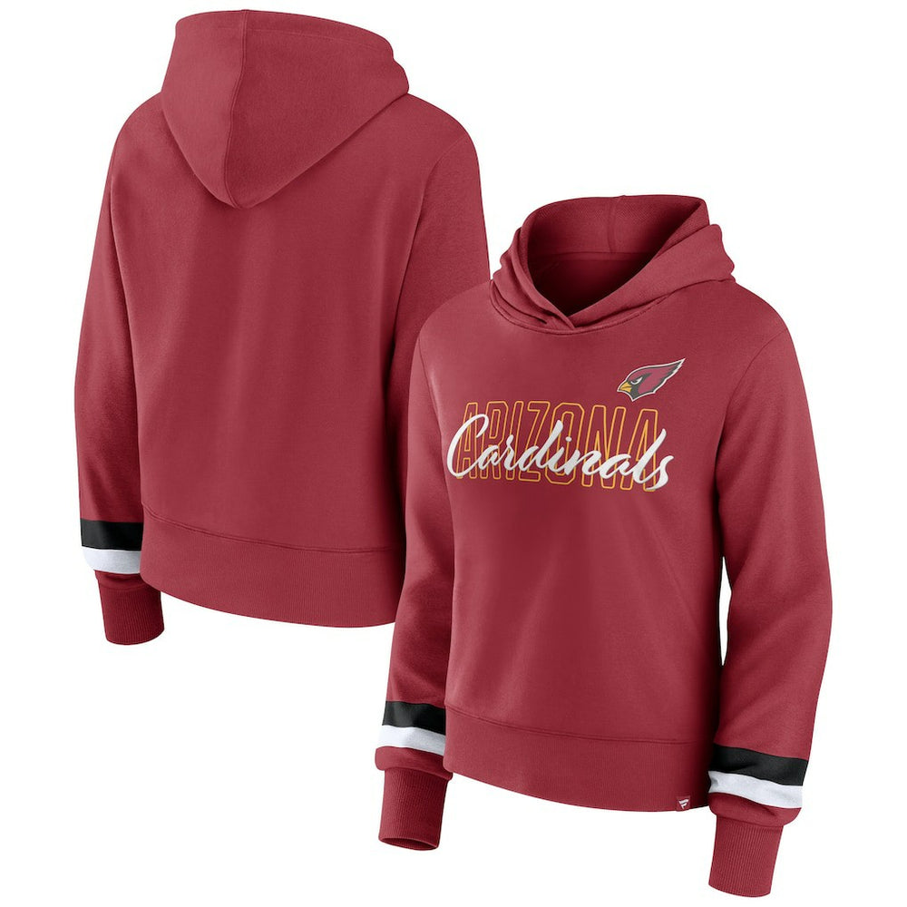 Arizona Cardinals Fanatics Women's Over Under Pullover Hoodie