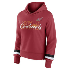 Arizona Cardinals Fanatics Women's Over Under Pullover Hoodie