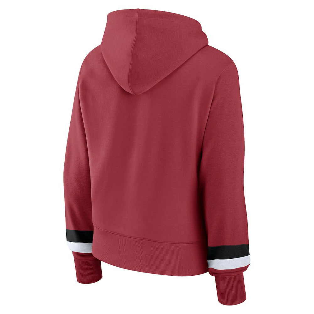 Arizona Cardinals Fanatics Women's Over Under Pullover Hoodie
