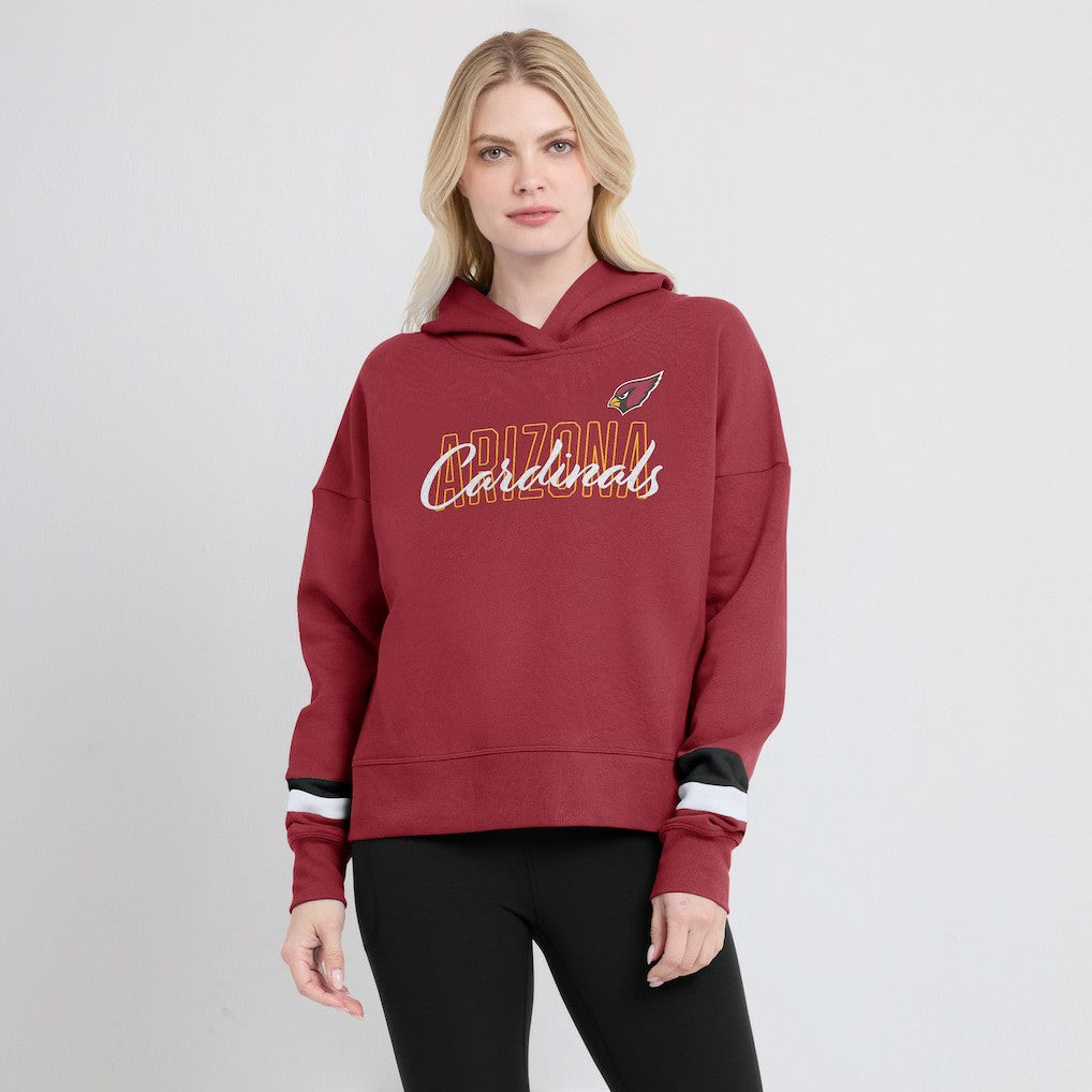 Arizona Cardinals Fanatics Women's Over Under Pullover Hoodie