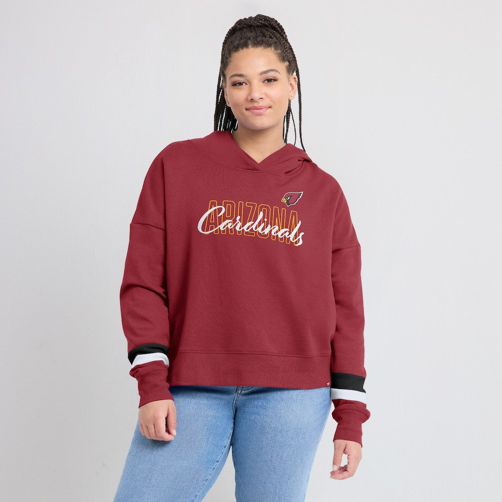 Arizona Cardinals Fanatics Women's Over Under Pullover Hoodie