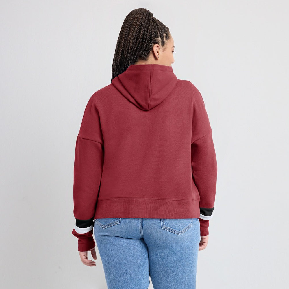 Arizona Cardinals Fanatics Women's Over Under Pullover Hoodie