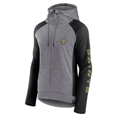 New Orleans Saints Fanatics Women's Blind Side Lightweight Full-Zip Hoodie