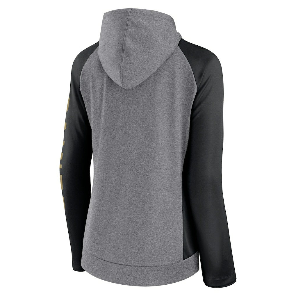 New Orleans Saints Fanatics Women's Blind Side Lightweight Full-Zip Hoodie