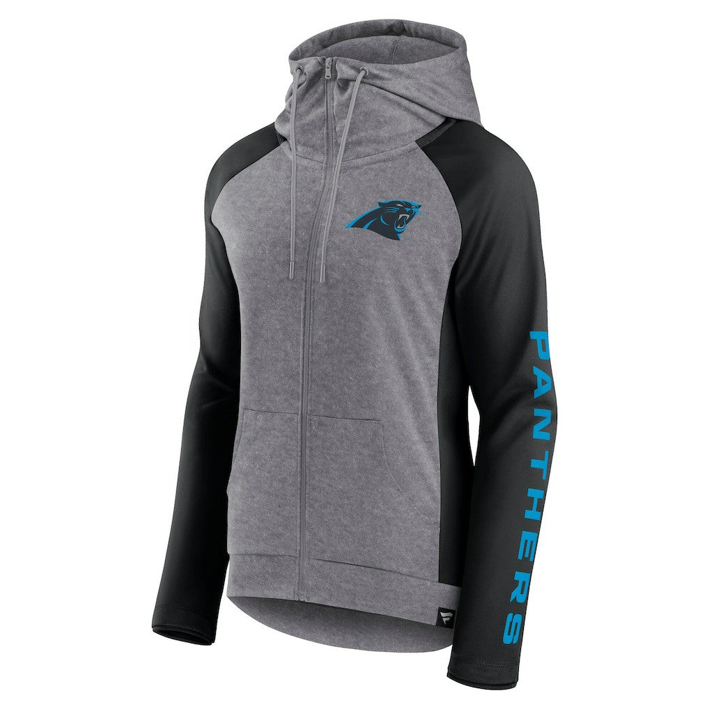 Carolina Panthers Fanatics Women's Blind Side Lightweight Full-Zip Hoodie