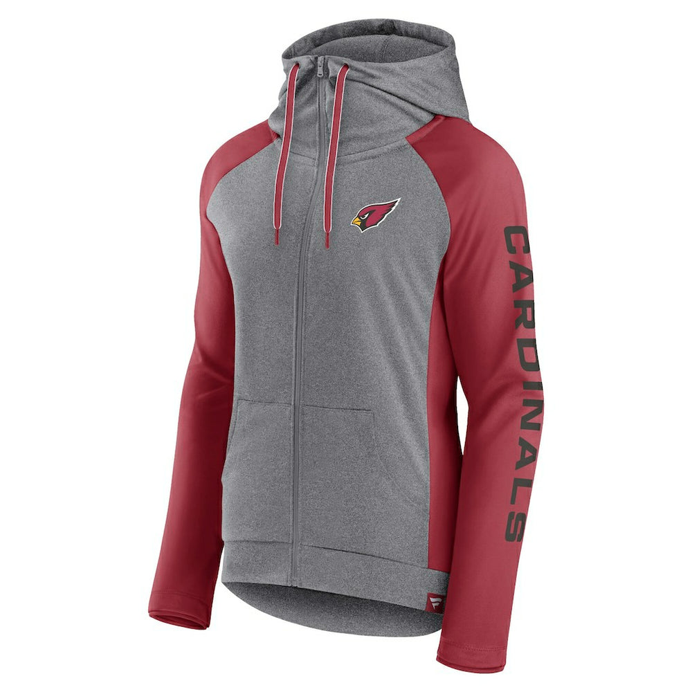 Arizona Cardinals Fanatics Women's Blind Side Lightweight Full-Zip Hoodie