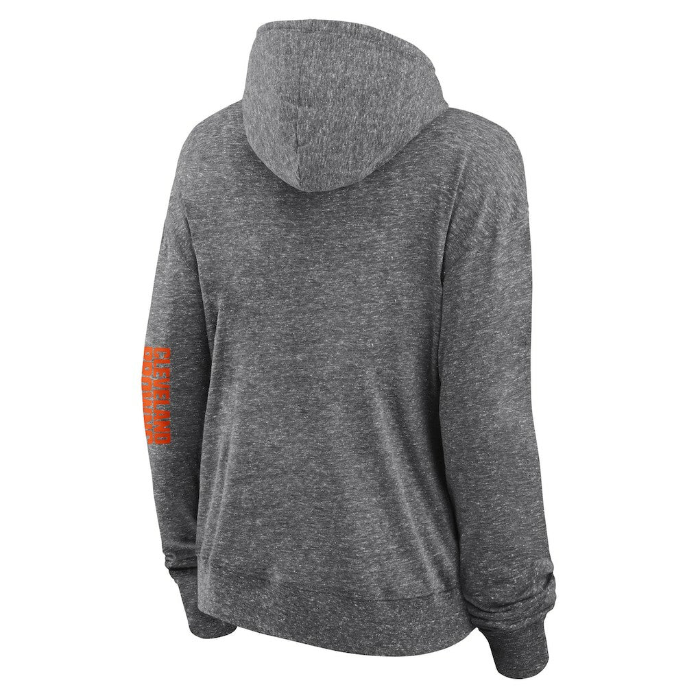 Cleveland Browns Fanatics Women's Opening Coin Flip Lightweight Full-Zip Hoodie