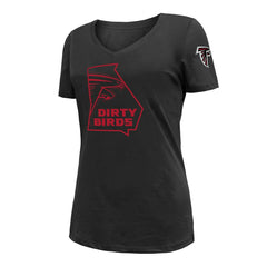 Atlanta Falcons New Era Women's Dirty Birds Kickoff V-Neck T-Shirt
