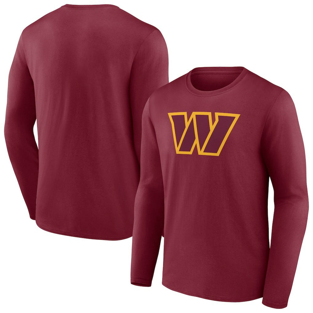 Washington Commanders  Primary Team Logo Long Sleeve T-Shirt