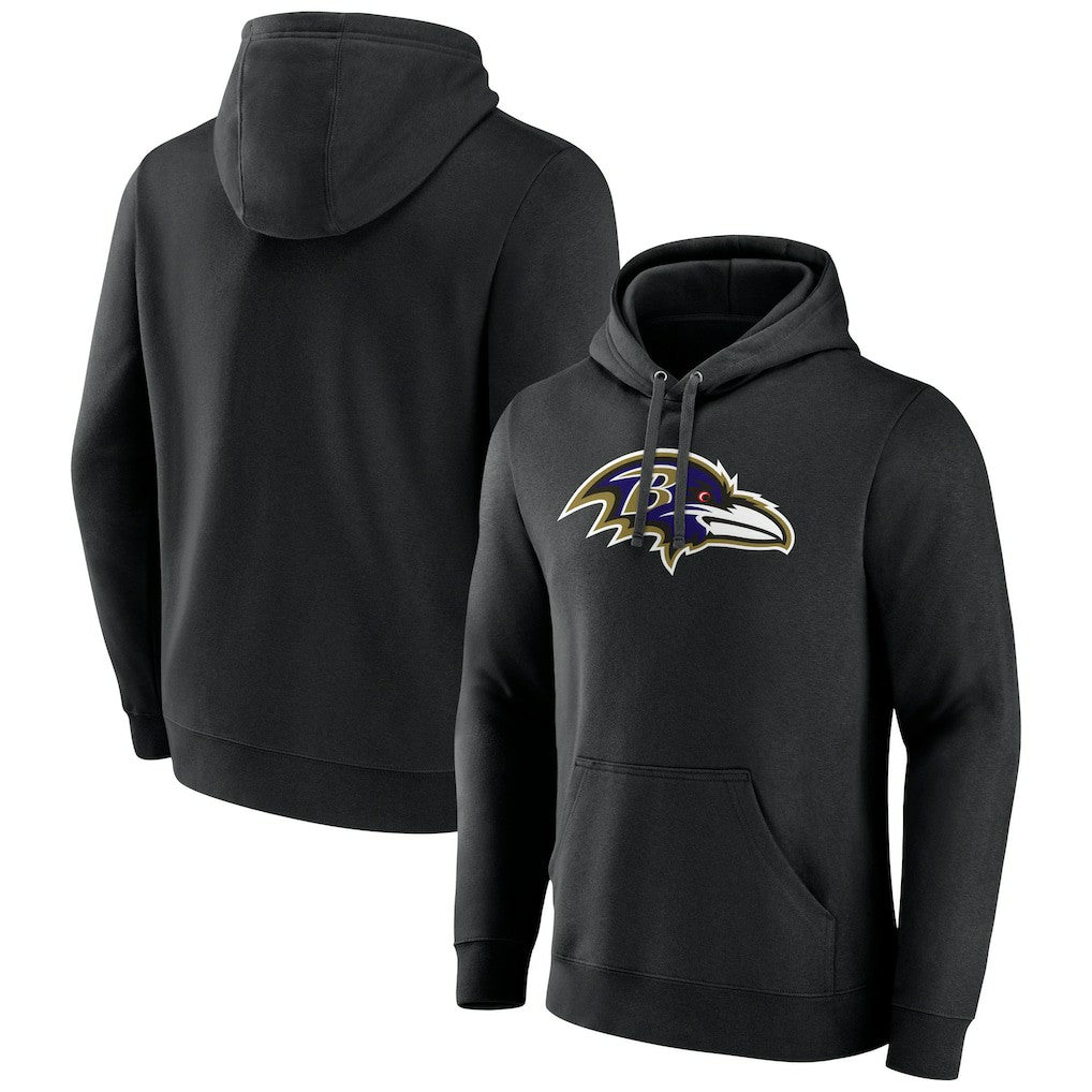 Baltimore Ravens  Primary Team Logo Fitted Pullover Hoodie