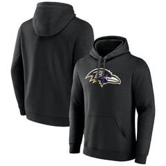Baltimore Ravens  Primary Team Logo Fitted Pullover Hoodie
