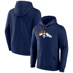 Denver Broncos  Primary Team Logo Fitted Pullover Hoodie