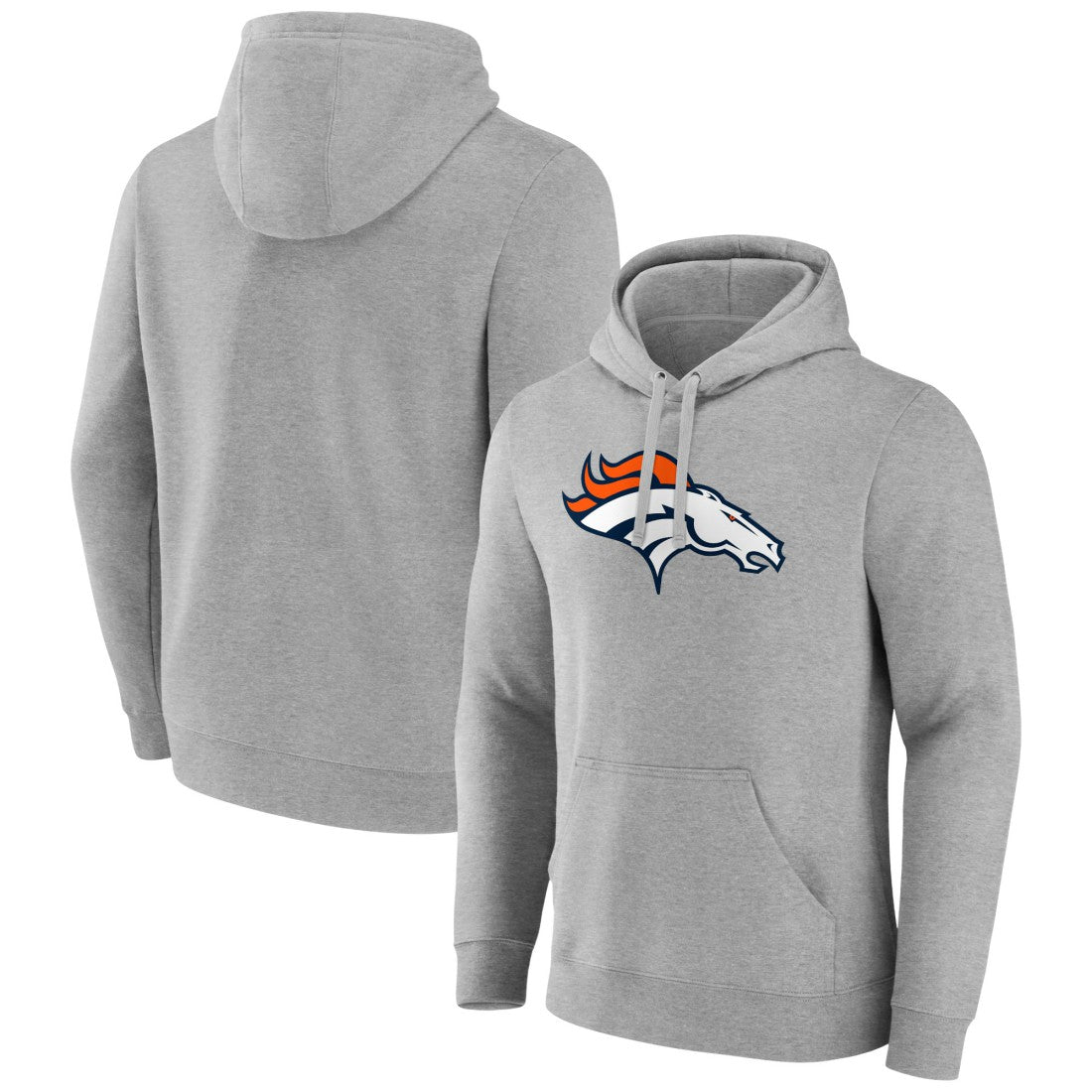 Denver Broncos  Primary Team Logo Fitted Pullover Hoodie