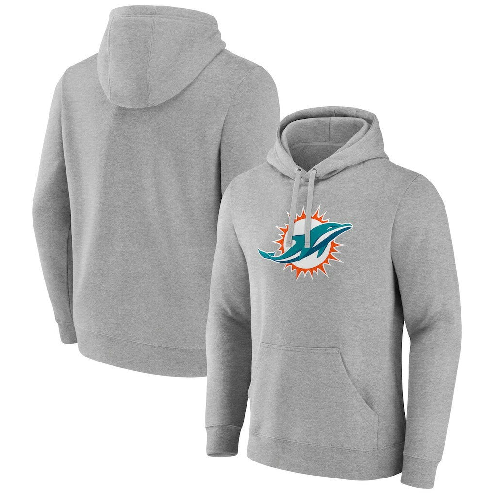 Miami Dolphins  Primary Team Logo Fitted Pullover Hoodie